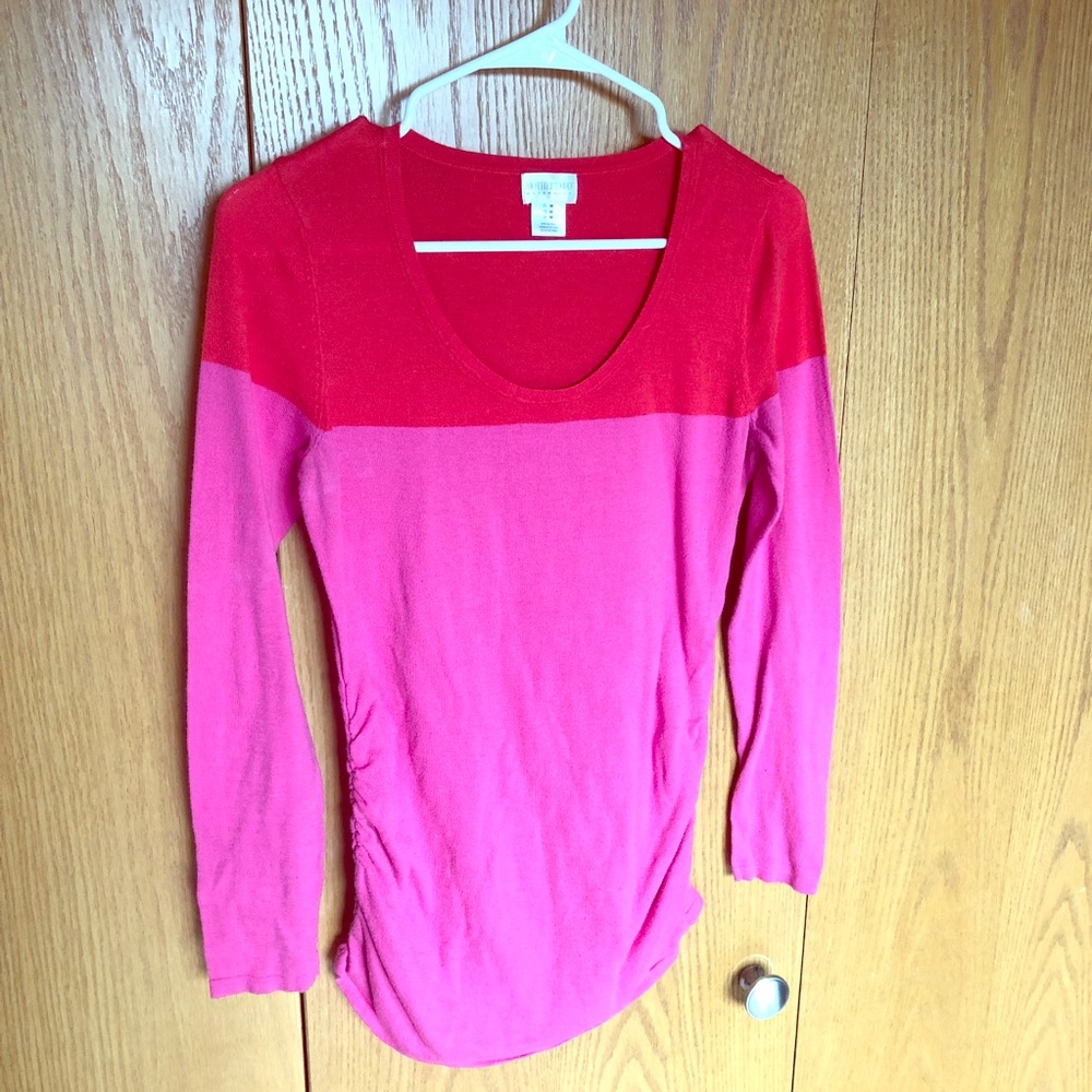 Motherhood Maternity color block sweater
